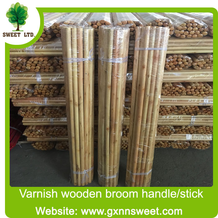 Varnished/Lacquered wooden broomstick