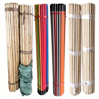PVC Coated Wooden Broom Stick