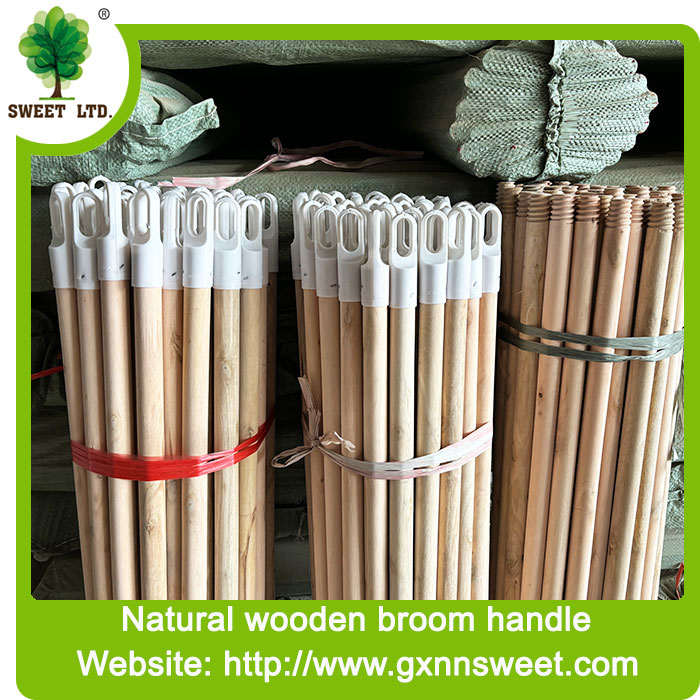 Wholesale China Supplier Plain Wood Handle No Treating Natural Wooden Handle Both Side Cut Natural and Polished Handle