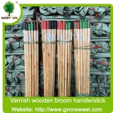 Chinese Wholesale Price Ceiling 120*2.2cm Pvc Coated Varnished Wooden Broom Stick for Brooms