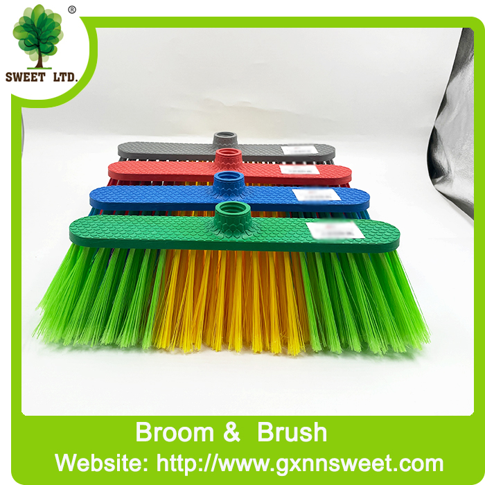 Manufacturer Floor Cleaning Sweeping Plastic Brush Soft Bristle House Brooms and Dustpans Set Holders