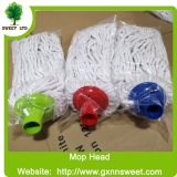 Manufacturer 2026 New Design Wholesale Floor Cleaning Flat Squeeze White Cotton Mop Head Wet Mops Head