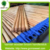 China Manufacture Factory Varnished Wooden Mop Stick Brush Stick Broom Handle