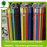 SWEET FACTORY PVC coated wooden broomhandle mop sticks