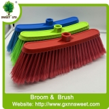 Household Items Plastic Bristle Broom Brush for Outdoor House Cleaning Escobas